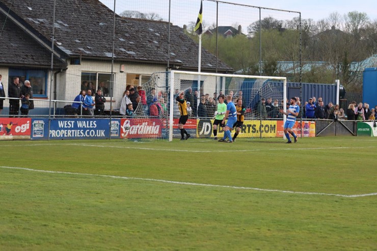 Lawrenny's equalising goal