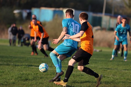 Tenby's Jerome Mansbridge receives the ball