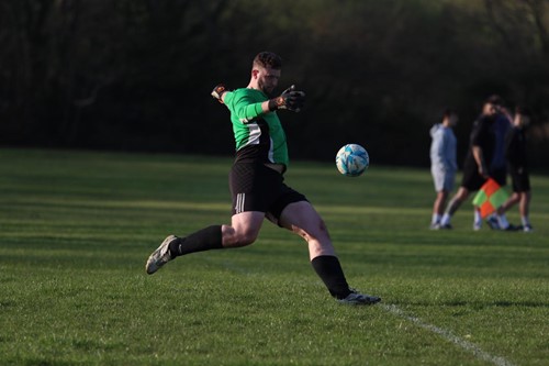 Johnston's goalkeeper Anthony Bevans