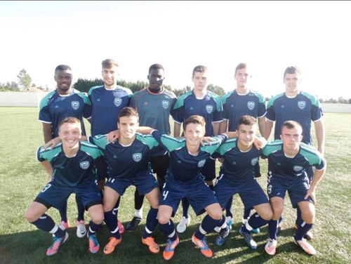 Jack Britton and the La Manga Academy prepare to face Barcelona