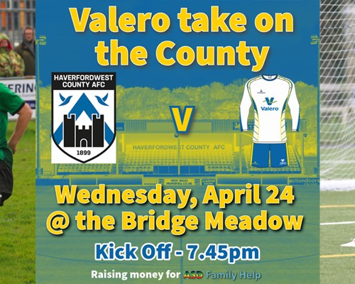 Valero prepare to take on Haverfordwest Legends